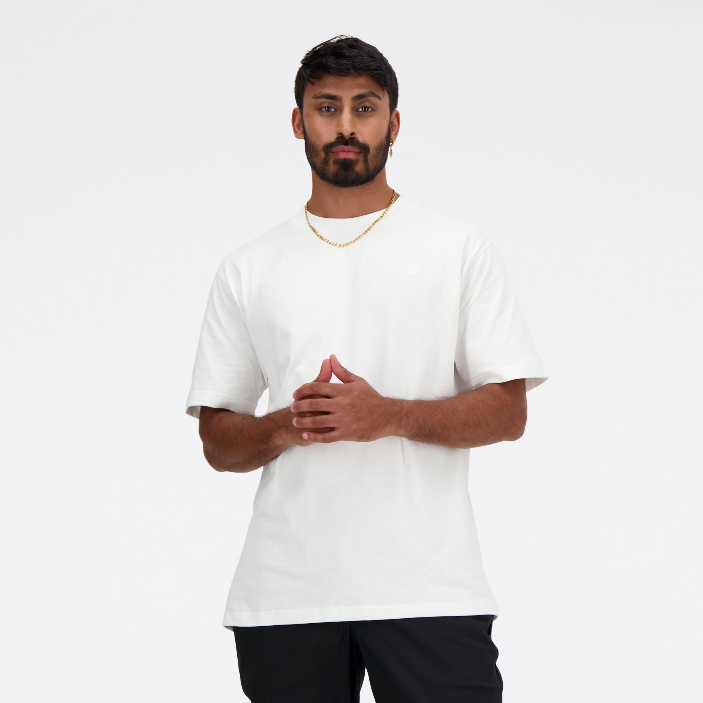 New Balance Men's Athletics Cotton T-shirt In White