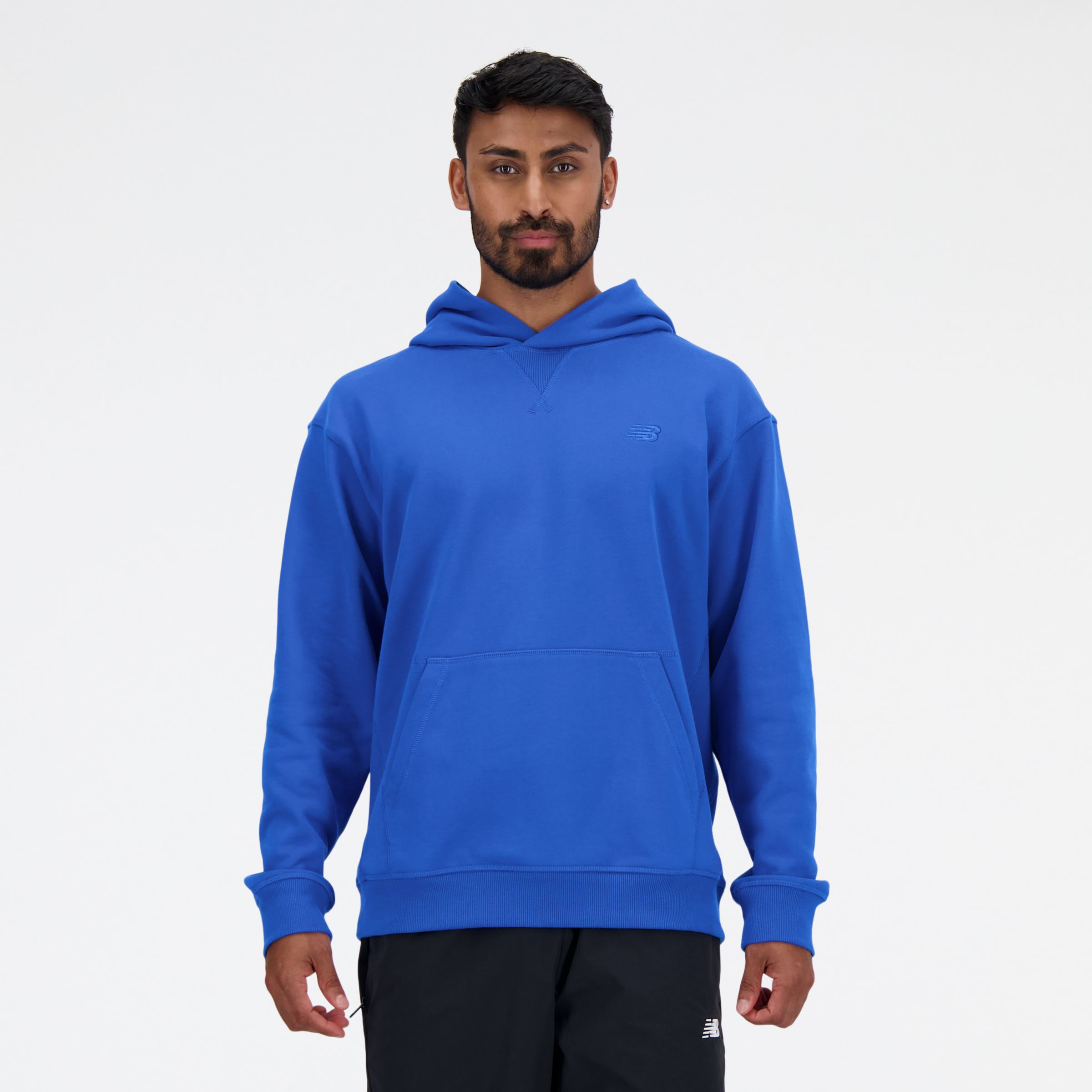 

New Balance Men's Athletics French Terry Hoodie Blue - Blue