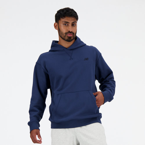 New Balance Men's Athletics French Terry Hoodie In Blue