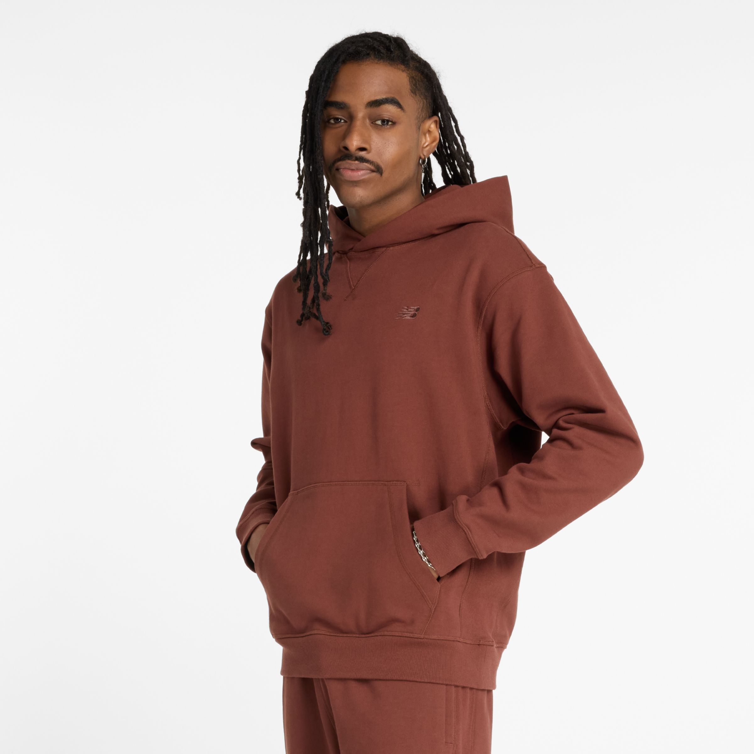 New Balance Uomo Athletics French Terry Hoodie, Taglia L