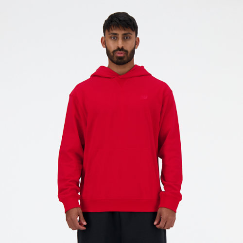 New Balance Men's Athletics French Terry Hoodie In Red