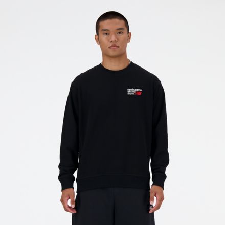 Athletics Premium Logo Crew, BLACK, MT41547BK