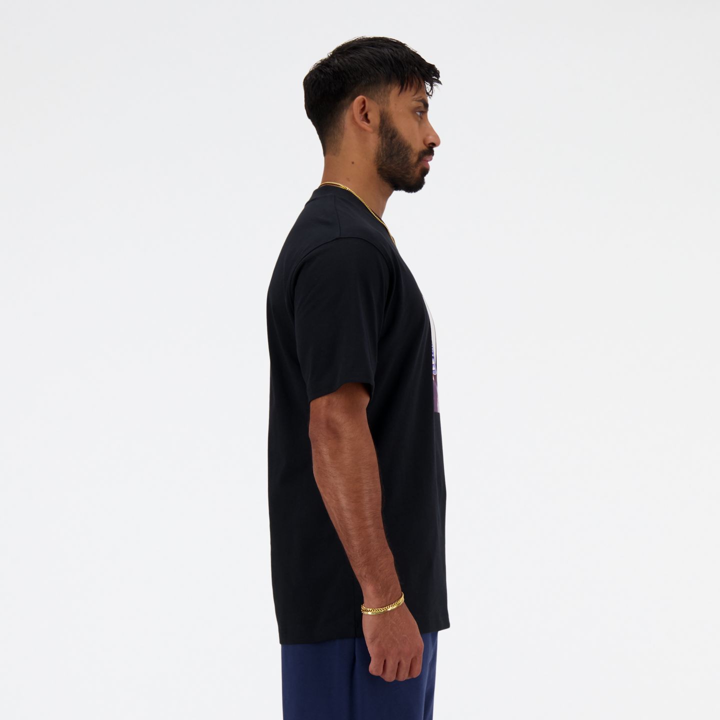 Мужская футболка New Balance Athletics Never Age, цвет: Чёрный — фото 4
