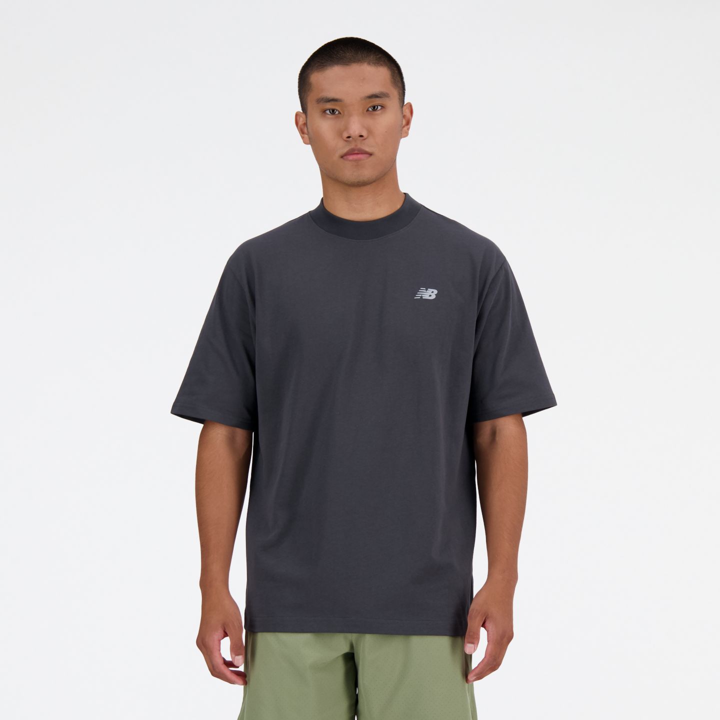 Мужская футболка New Balance Shifted Oversized T-Shirt, цвет: Blacktop — фото 1