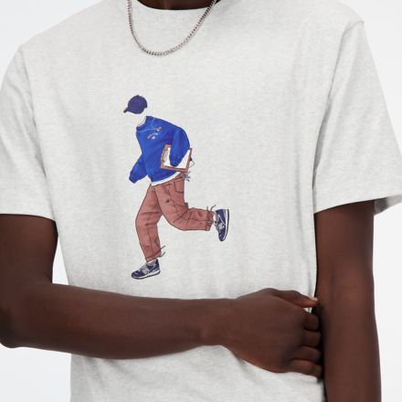 Athletics Sport Style T-Shirt, ASH HEATHER, MT41579AHH