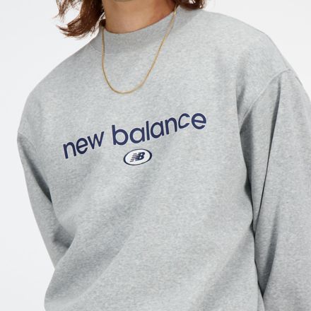トップス New Balance Crewneck Sweatshirt New Balance Hyper Density Triple Knit Spacer Crew Beige