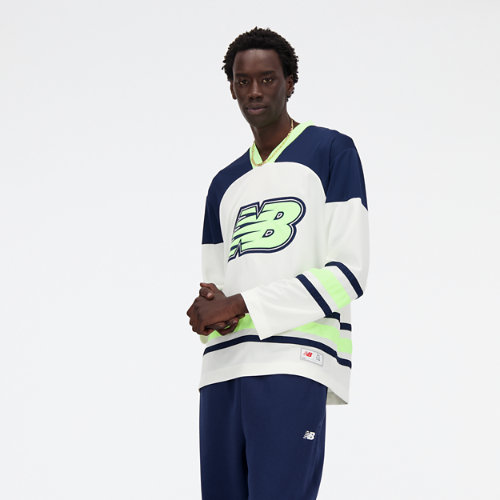 New Balance Mens  Hoops Hockey Jersey In White