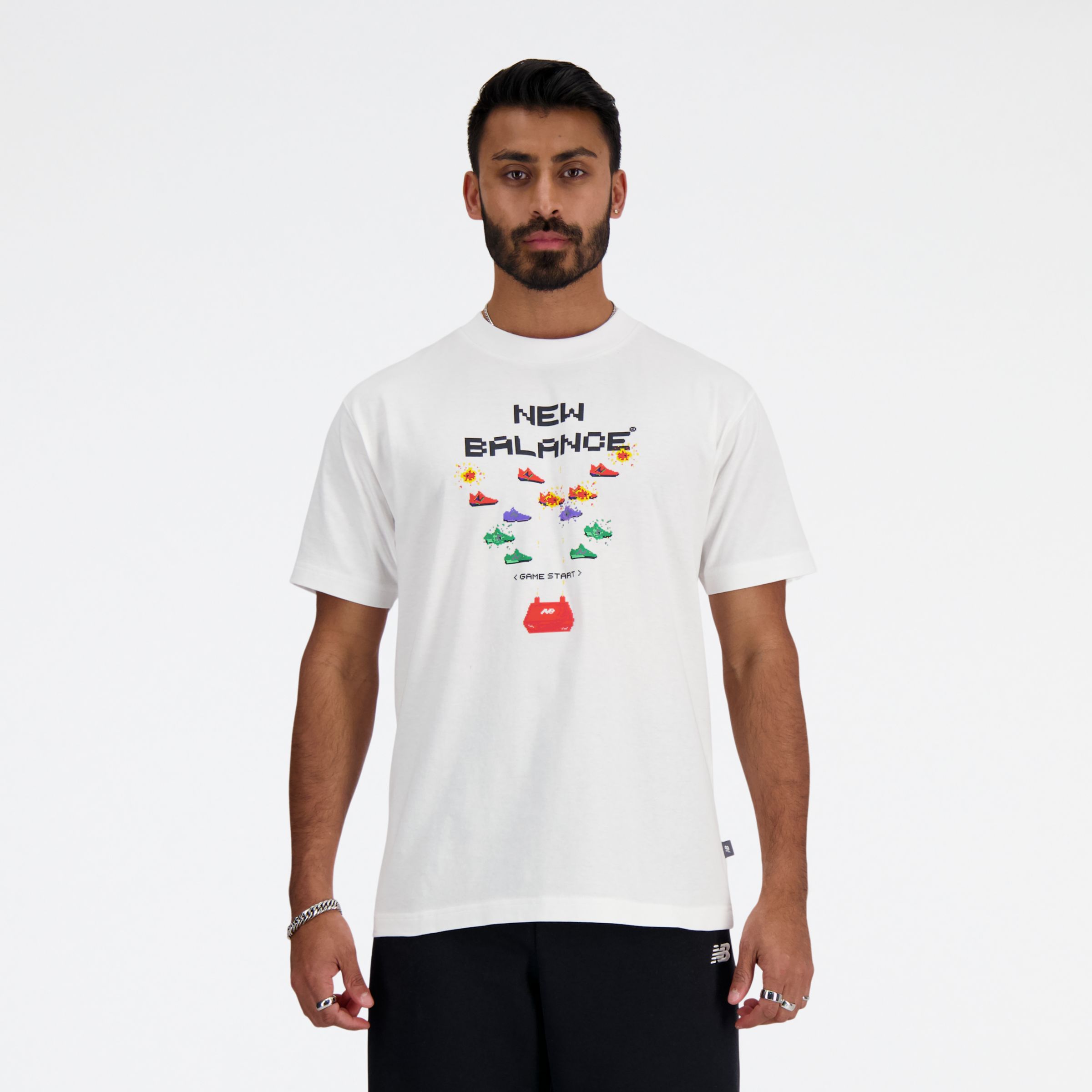 

New Balance Men's Gamer Tag Graphic T-Shirt White - White