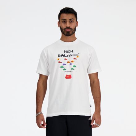 Camiseta New Balance Athletic Club Graphic Travel gris
