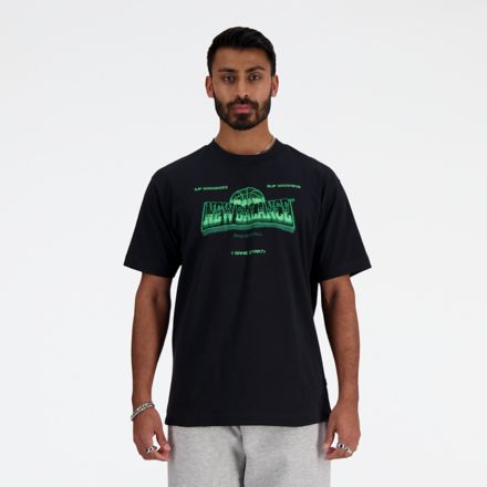 Polera Tenis Hombre New Balance Negra