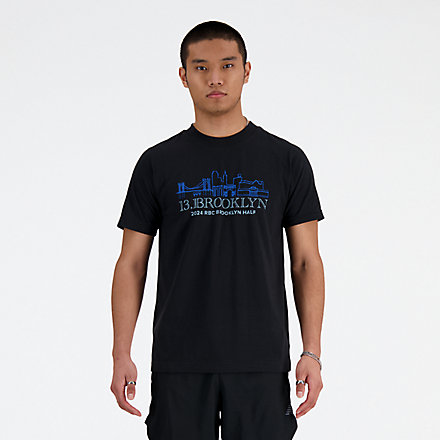 뉴발란스 New Balance RBC Brooklyn Half Graphic T-Shirt,BLACK