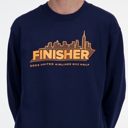 Text-print Cotton Sweatshirt - Dark blue/New York - Kids