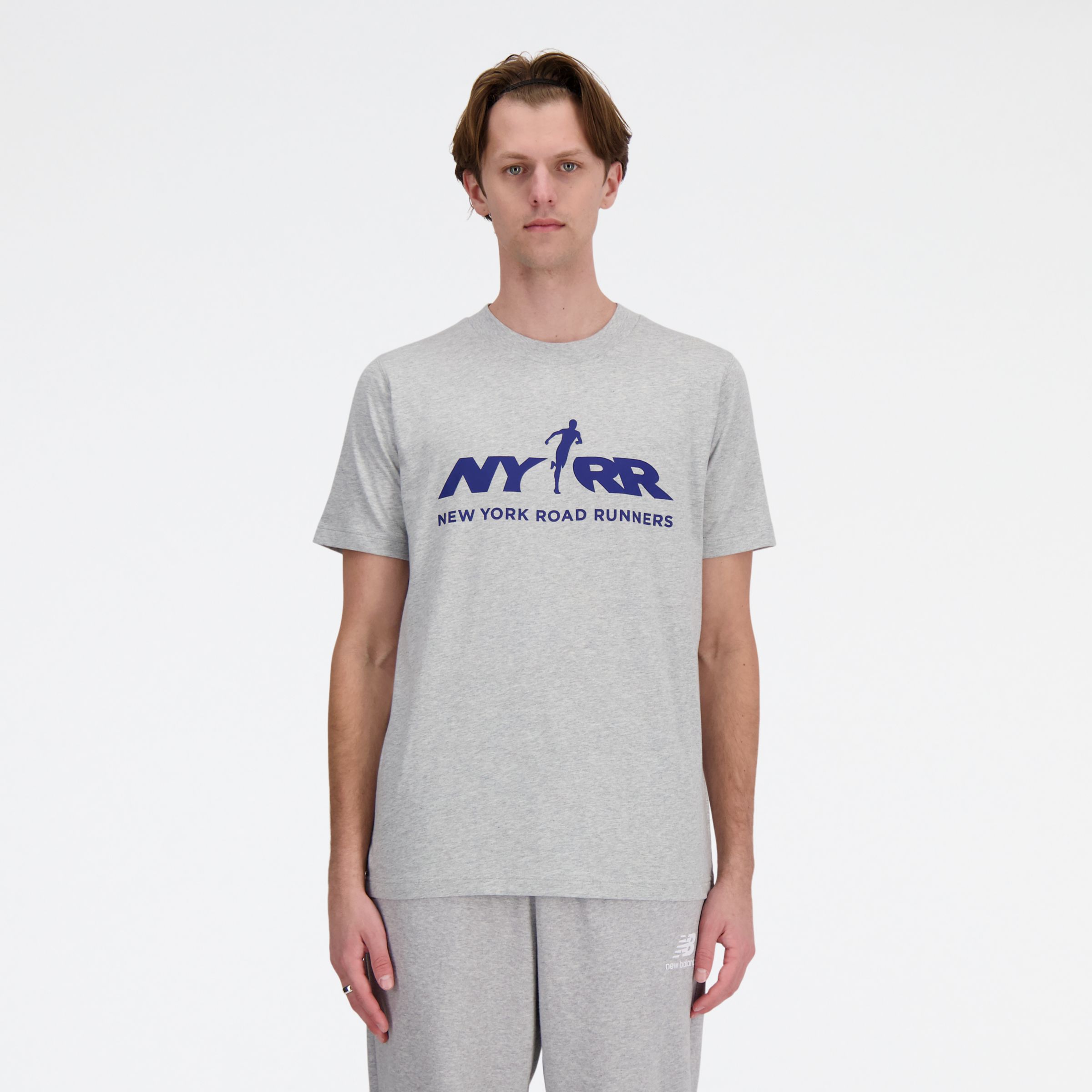 New Balance Men's Run For Life Graphic T-shirt In Grey