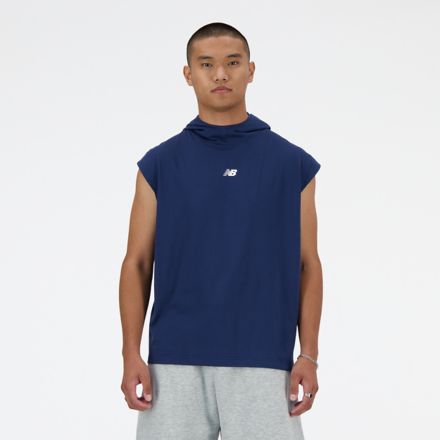 BP Sleeveless Lightweight Hoodie, NB NAVY, MT41706NNY