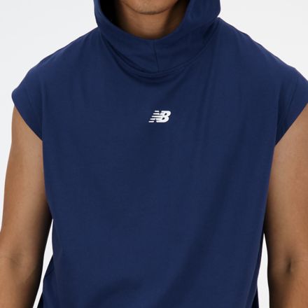 BP Sleeveless Lightweight Hoodie, NB NAVY, MT41706NNY