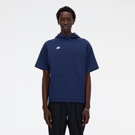 BP フリースフーディショートスリーブトップ, NB NAVY, MT41708NNY