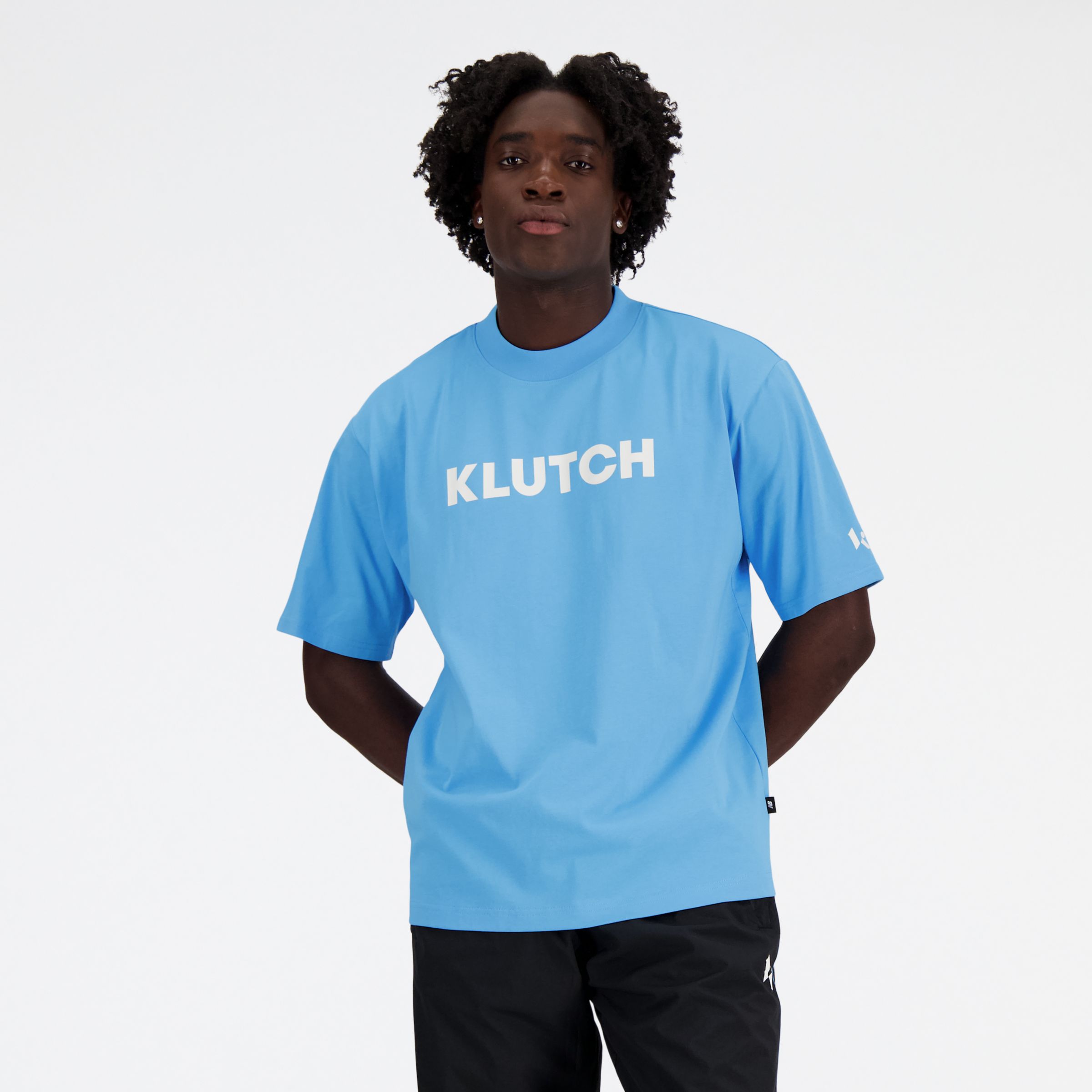 

New Balance Men's Klutch X NB Short Sleeve T-Shirt Blue - Blue