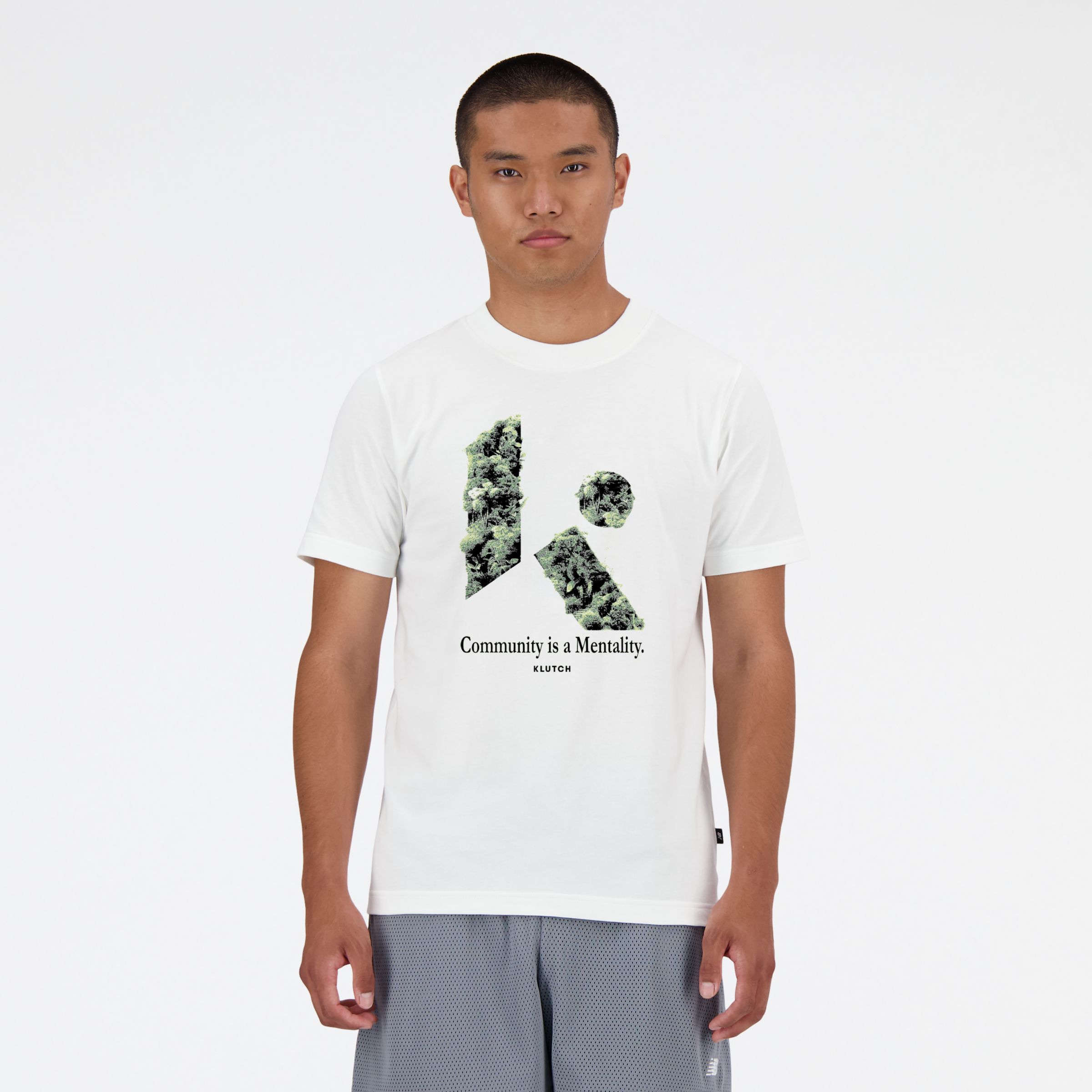 Shop New Balance Men's Klutch Community Roots T-shirt In White