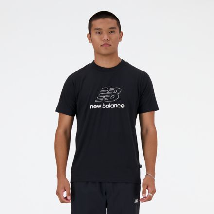 Sport Graphic V Flying NB Brand T-Shirt, BLACK, MT41906BK