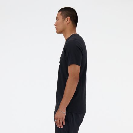 Sport Graphic V Flying NB Brand T-Shirt, BLACK, MT41906BK