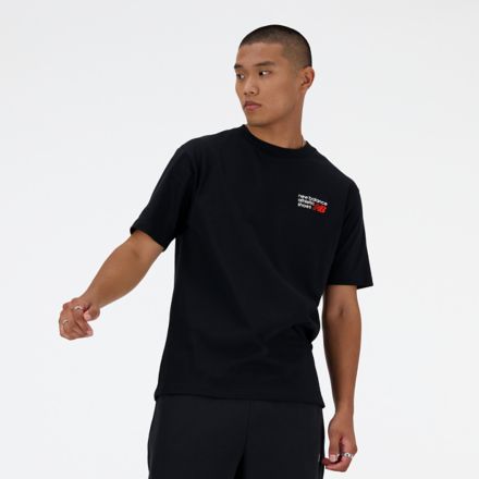 New balance athletic logo t shirt best sale