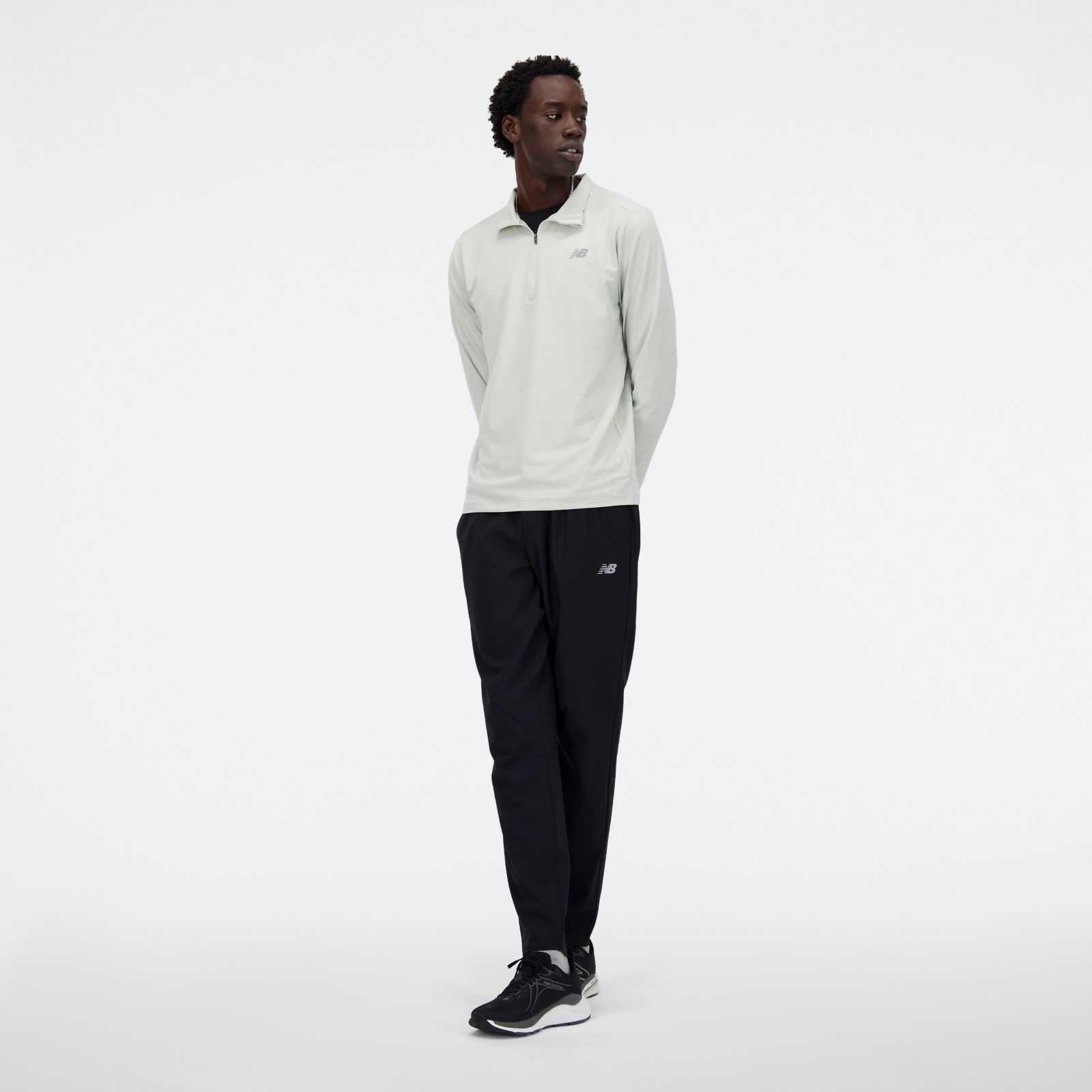 Мужской свитшот New Balance Space Dye на молнии — фото 2