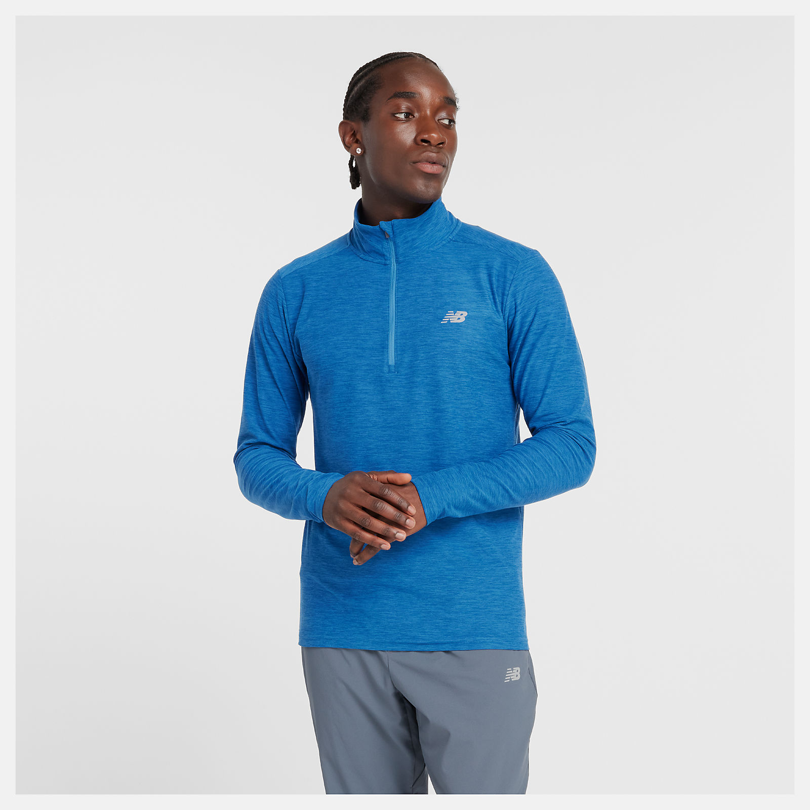 Men's Space Dye 1/4 Zip - New Balance Men's Space Dye 1/4 Zip - New Balance