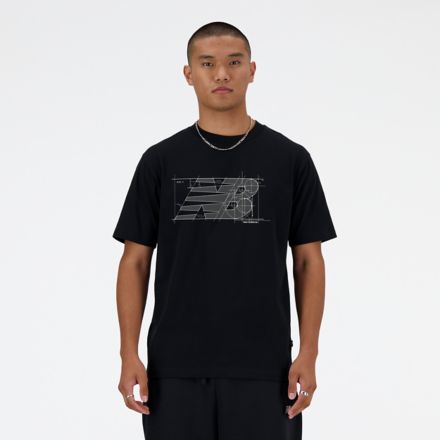 T-shirt New Balance Essentials Archive Athletic Fit - WT31507-BK
