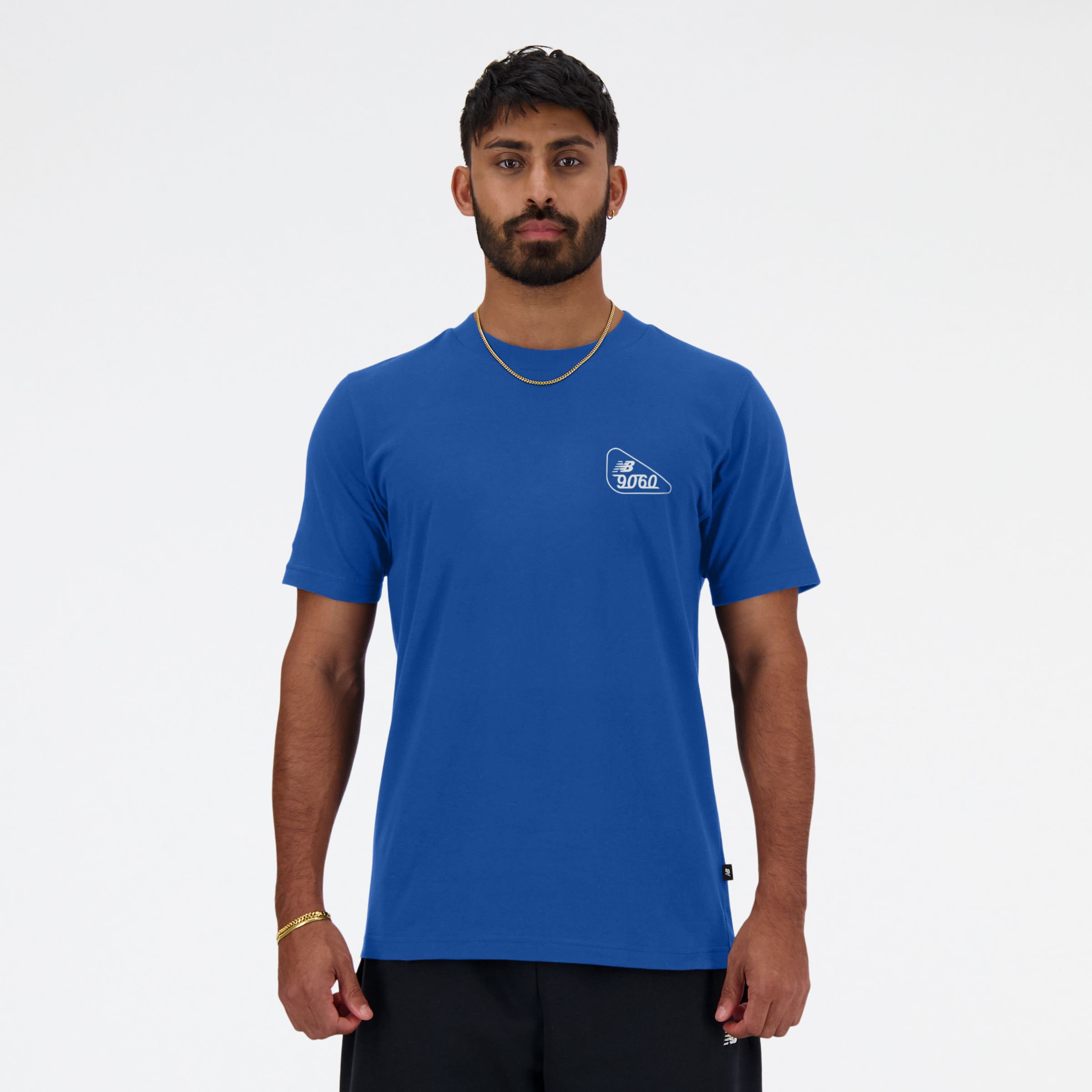 

New Balance Men's 9060 Sketch T-Shirt Blue - Blue