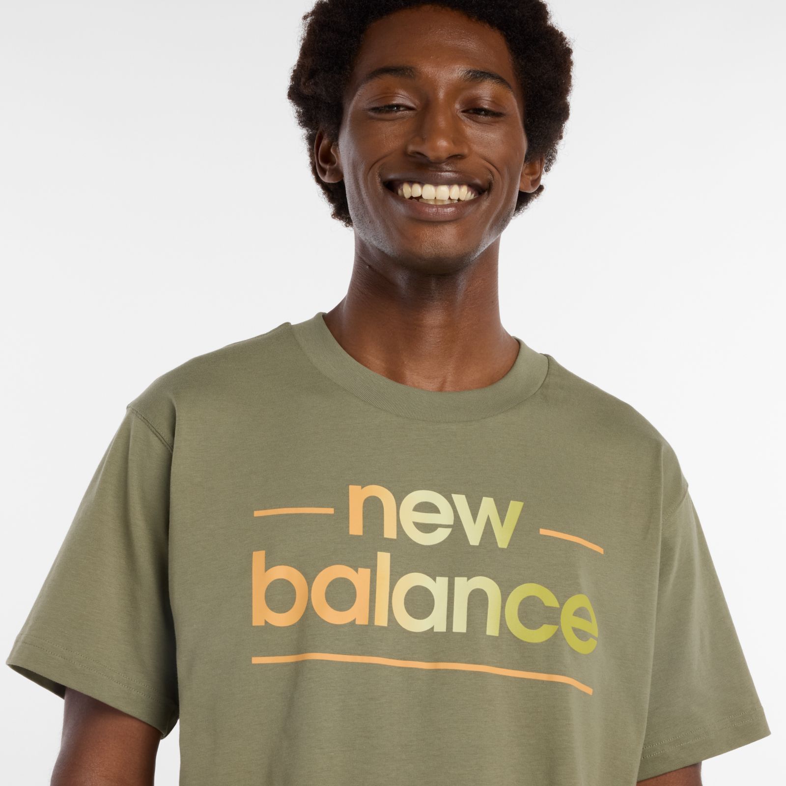 Мужские футболки New Balance Linear T-Shirt — фото 3