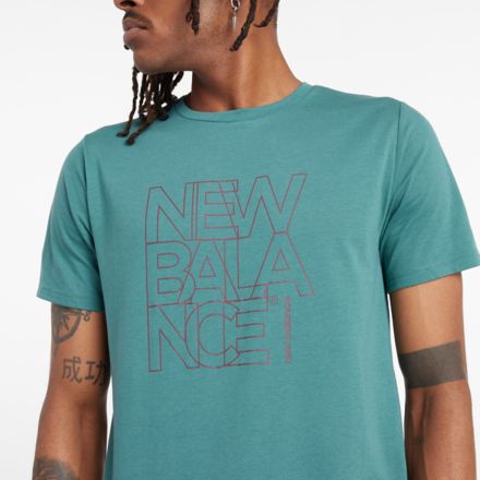 Sport Essentials Heathertech Graphic 短袖上衣 4, NEW SPRUCE, MT43074NUS