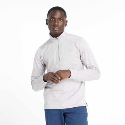 Athletics Heat Grid 1/2 Zip, BLACK, MT43204AG