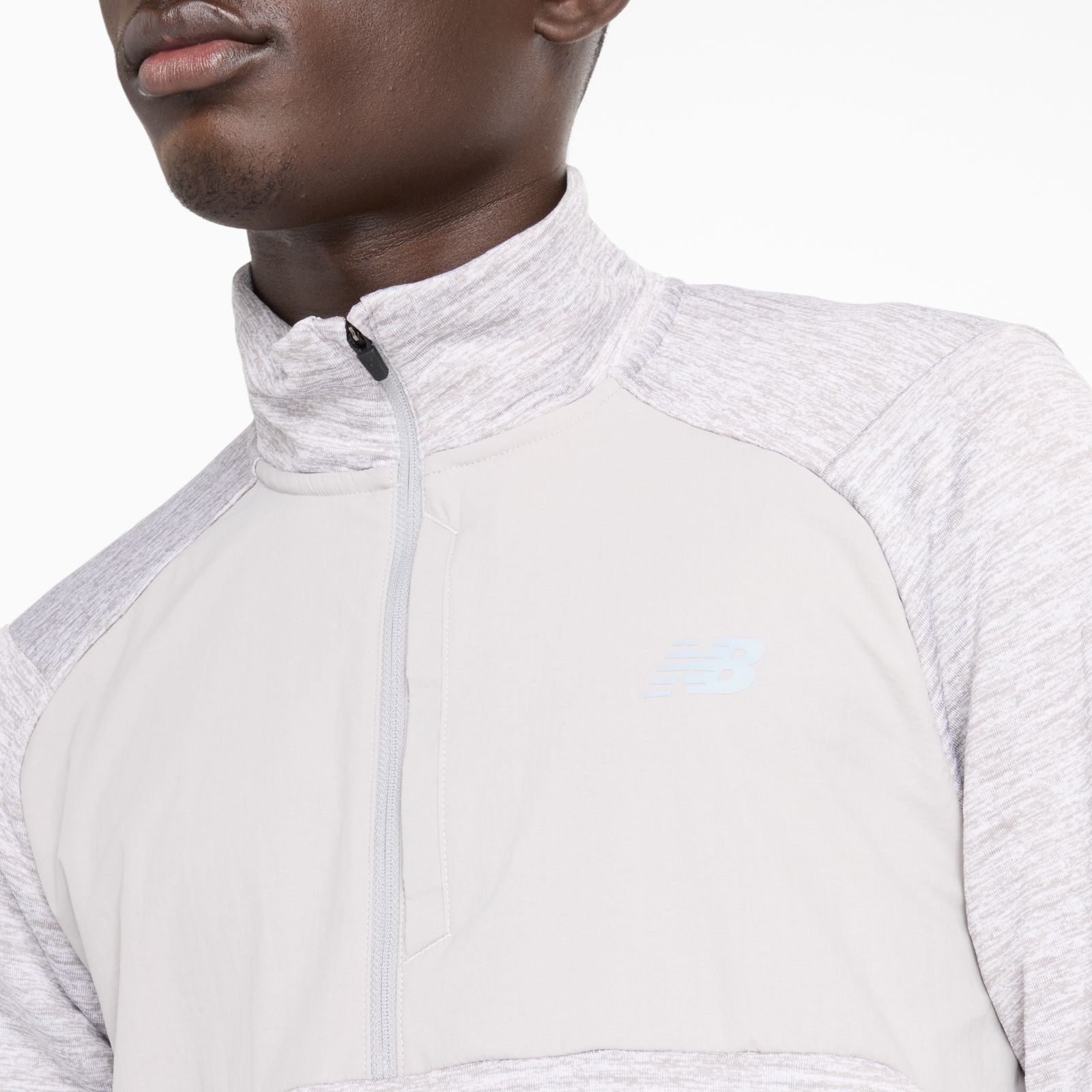 Мужской свитшот New Balance RC Essential Heat Grid на молнии — фото 2