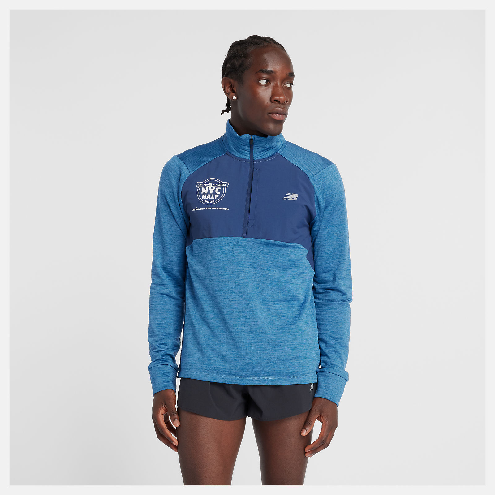 United Airlines Half Heat Grid 1/2 Zip - New Balance United Airlines Half Heat Grid 1/2 Zip - New Balance