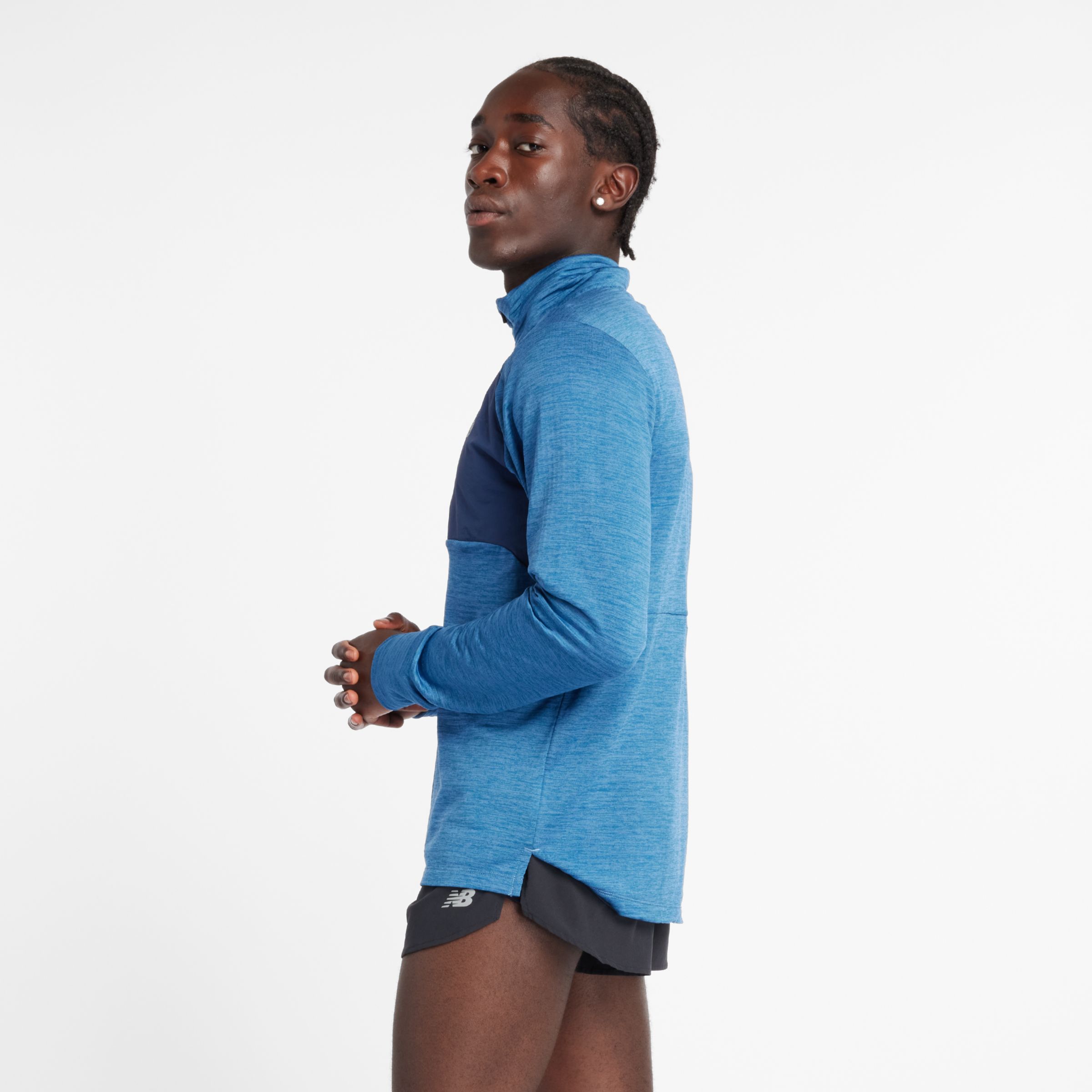 New Balance United Airlines Half Heat Grid 1/2 Zip, MT43204CHEB