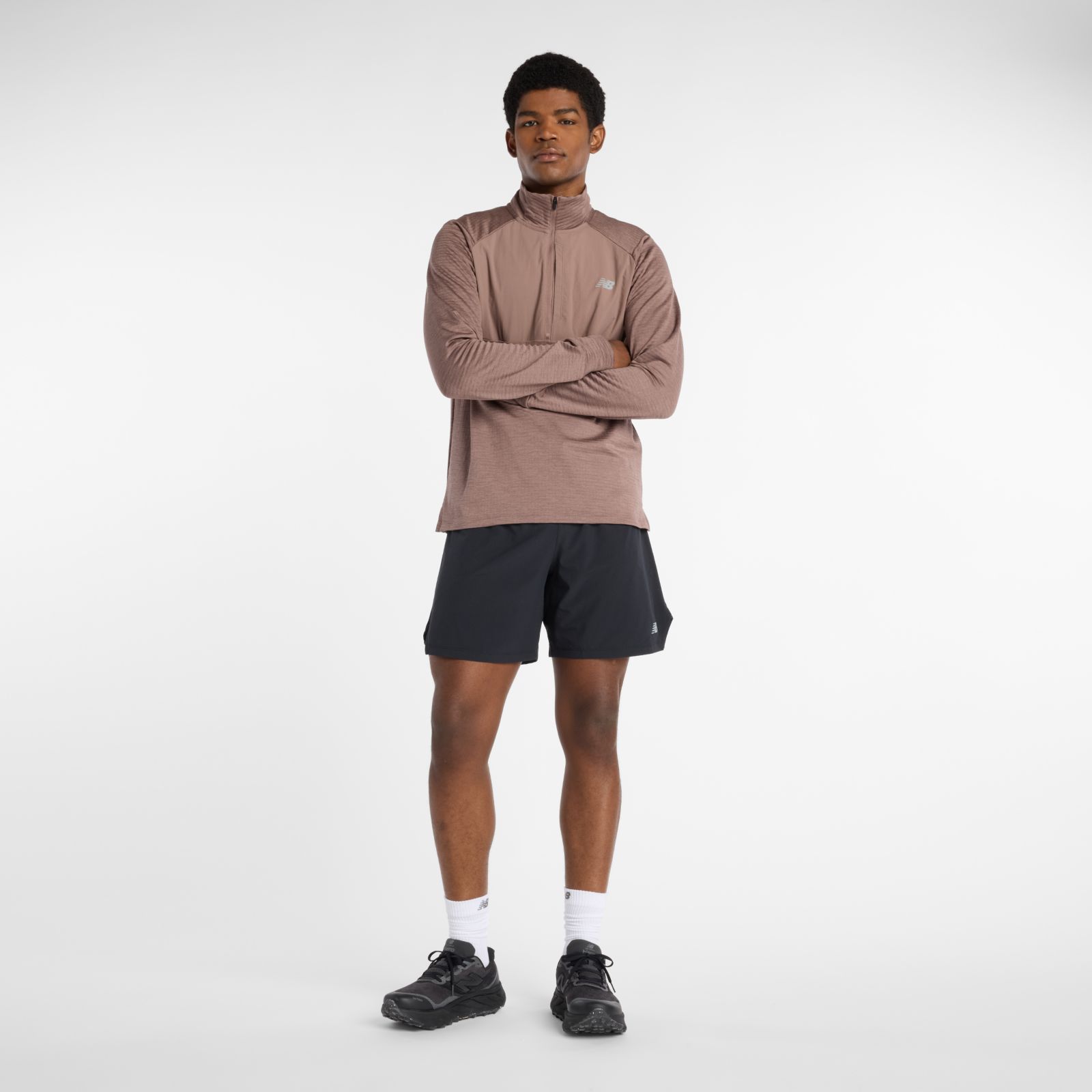 Мужские свитеры New Balance RC Essential Heat Grid 1/2 Zip — фото 2