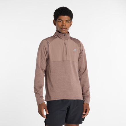 Athletics Heat Grid 1/2 Zip, NEW SPRUCE, MT43204EAT