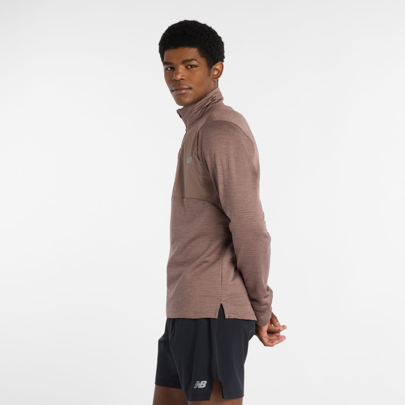 Мужские свитеры New Balance RC Essential Heat Grid 1/2 Zip — фото 4