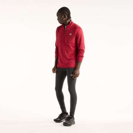 RC Essential Heat Grid 1/2 Zip, PODIUM RED, MT43204PDR