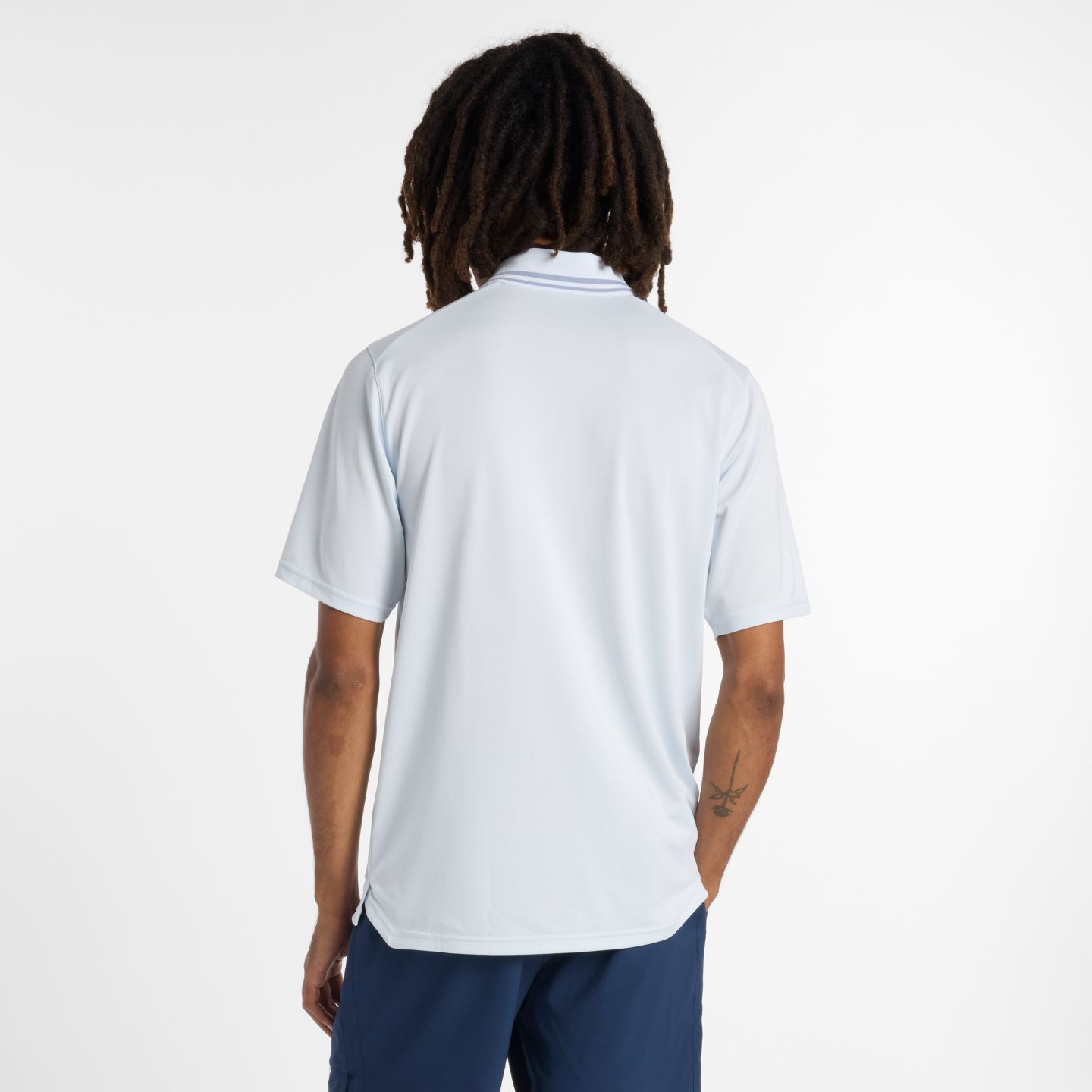 Мужское поло New Balance Australian Open Tournament Polo, цвет: Ледяной синий — фото 4