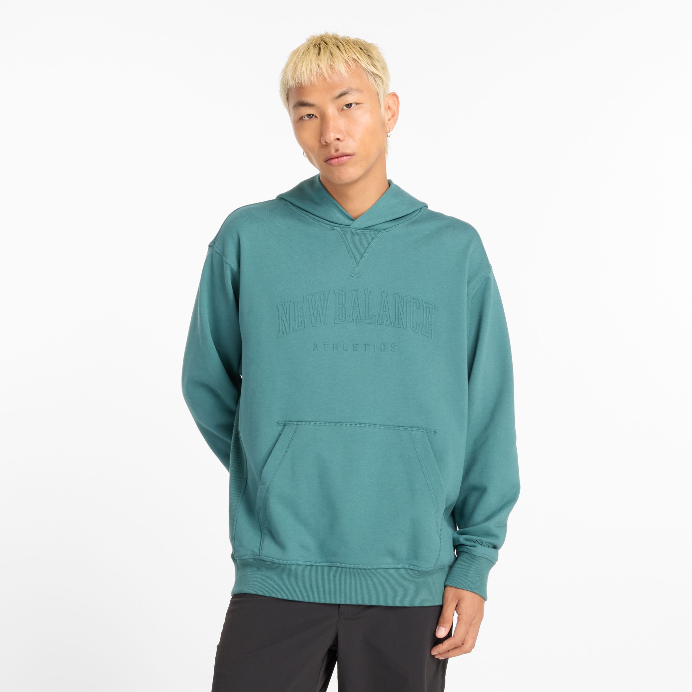 

New Balance Men's Embossed Varsity Hoodie Green - Green