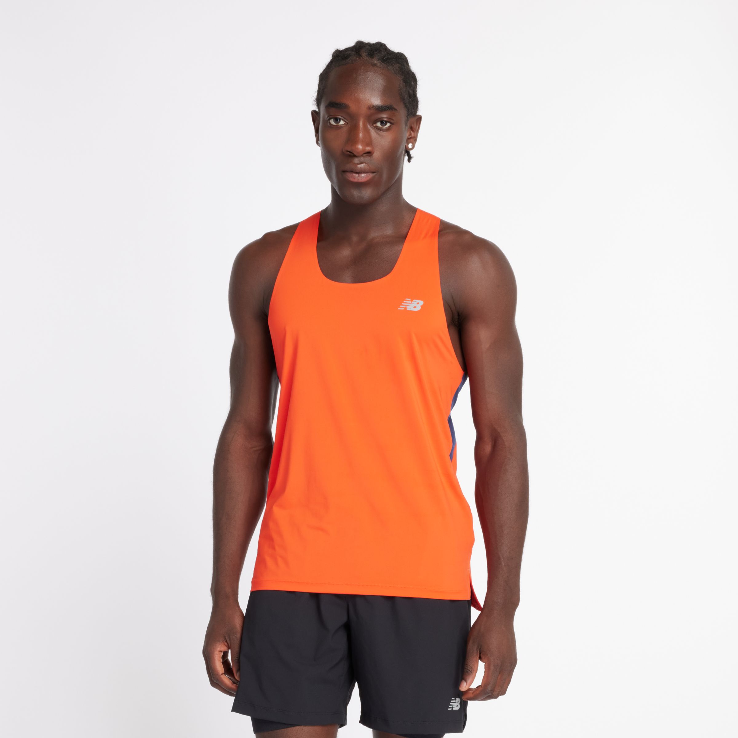 

New Balance Men's Race Day Tank Red - Red