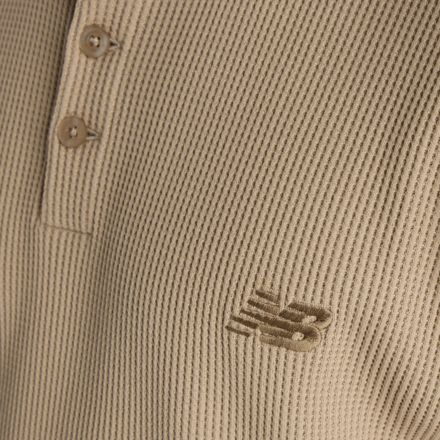 Waffle Knit Long Sleeve Henley