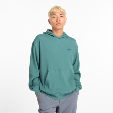 Men's waffle knit zip hoodie best sale