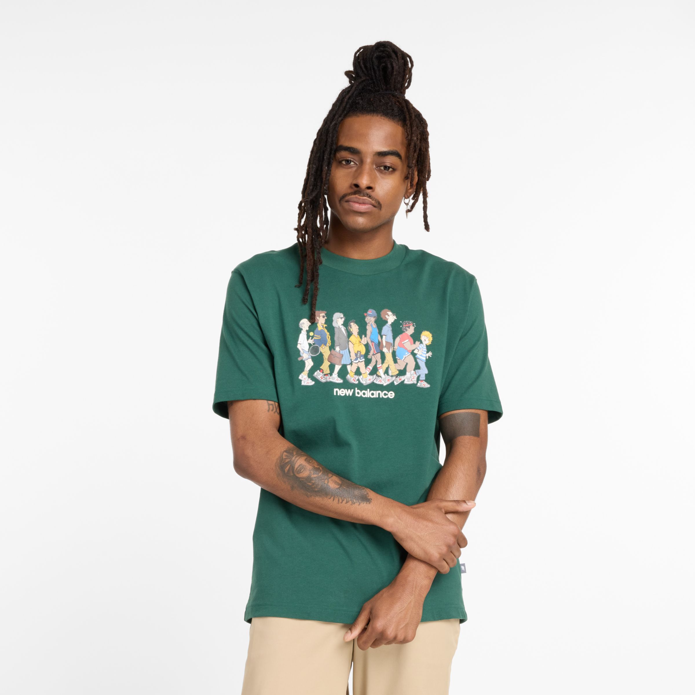 

New Balance Men's Athletics Relaxed Archive Walk T-Shirt Green - Green