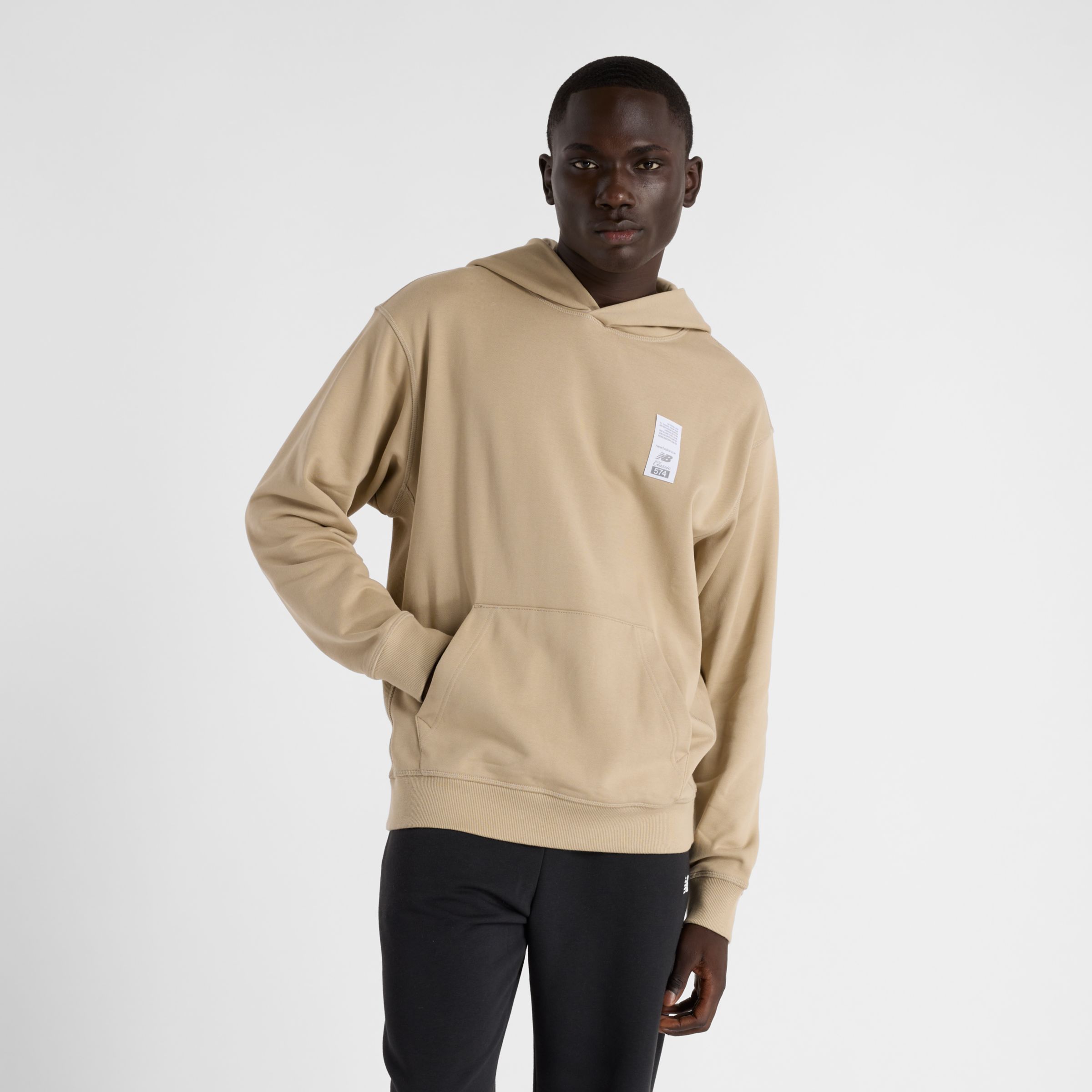 New Balance Uomo Athletics French Terry 574 Hoodie, Taglia M