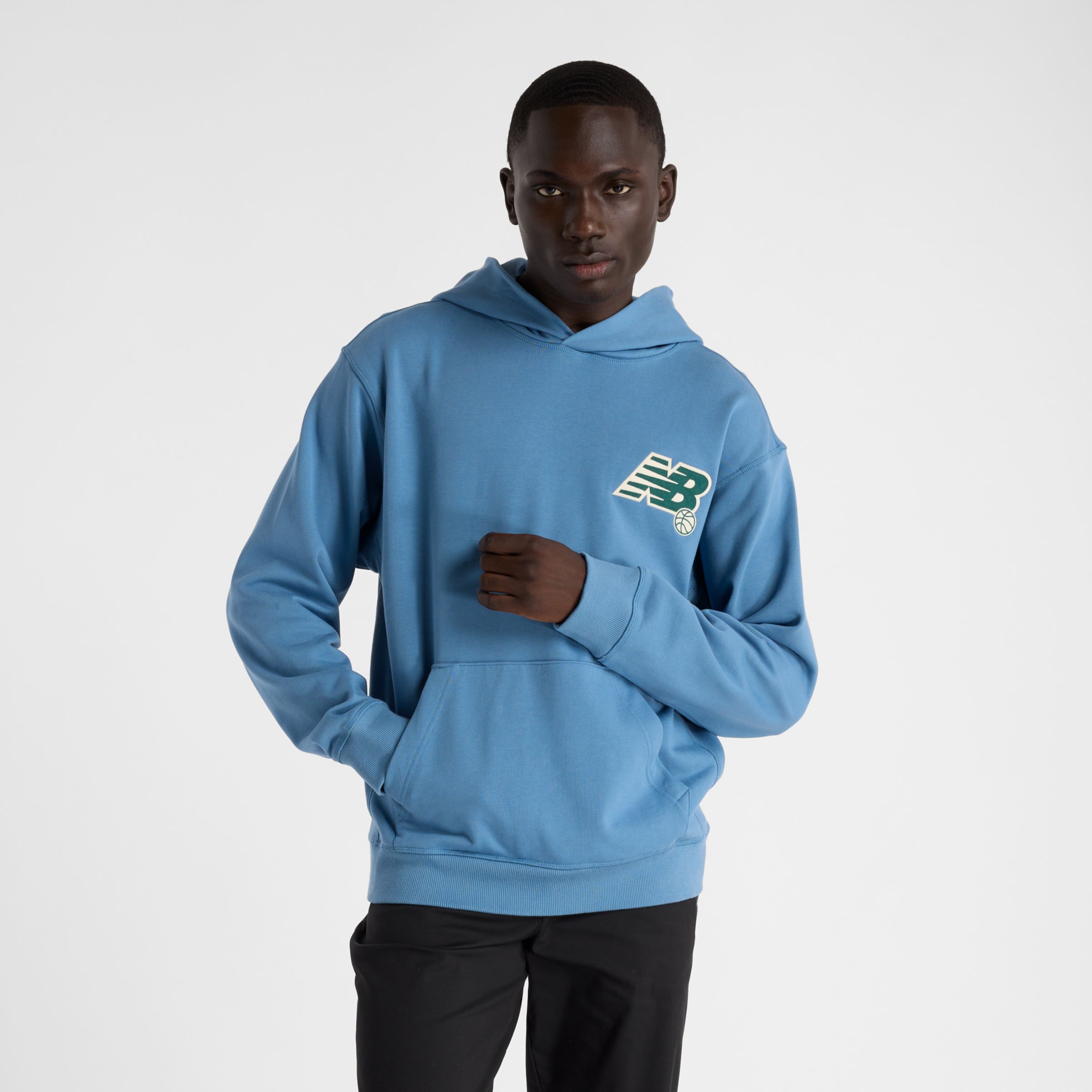 

New Balance Men's Athletics Relaxed League Hoodie Blue - Blue