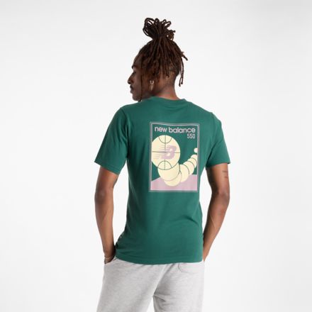 New balance green t shirt on sale