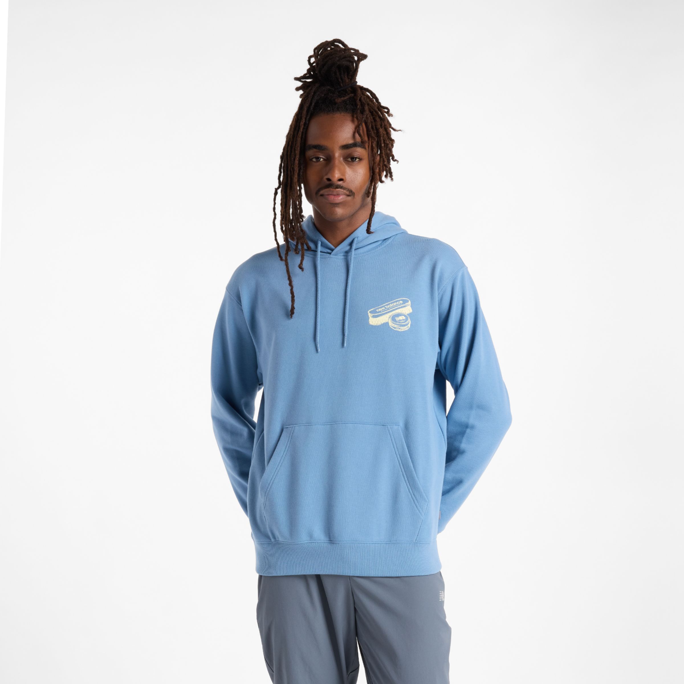 New Balance Uomo French Terry Shine Hoodie, Taglia M