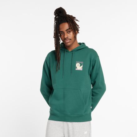 New balance green hoodie online
